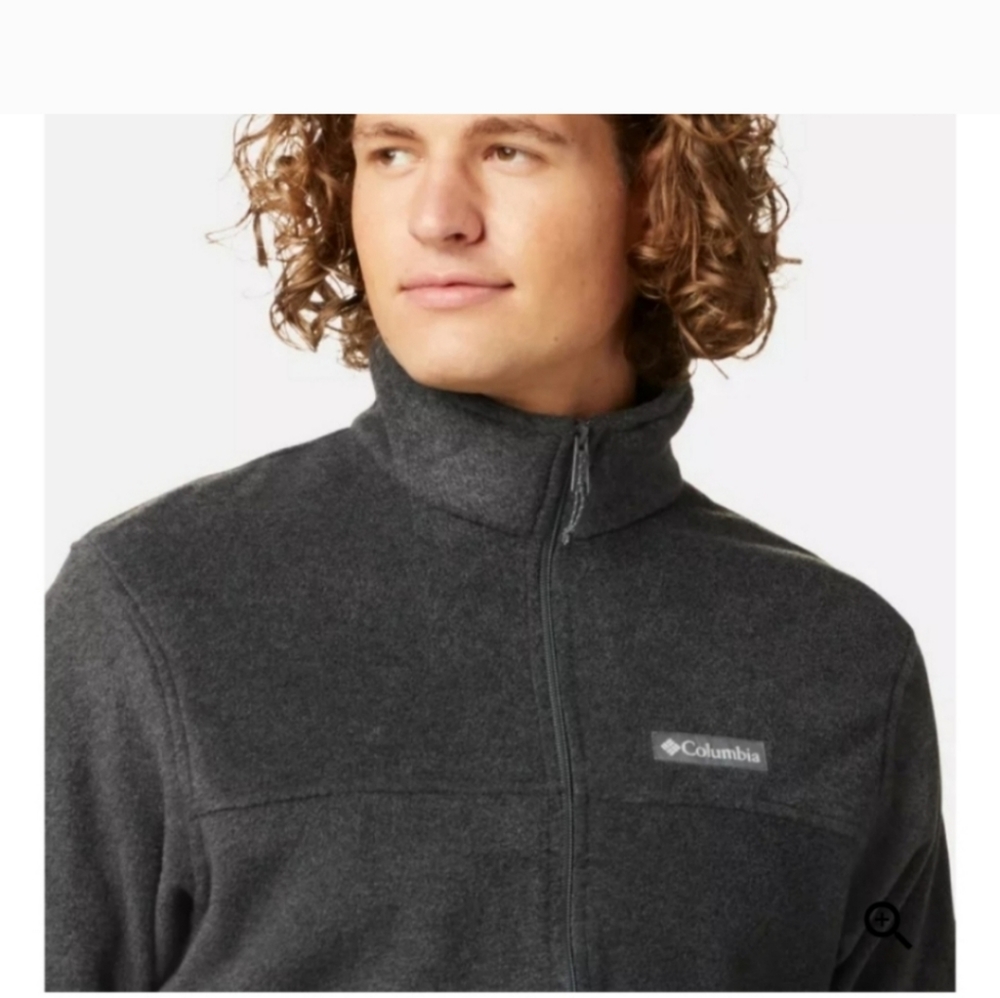 Columbia Full Zip Fleece Jacket Gray Small - Picture 7 of 8